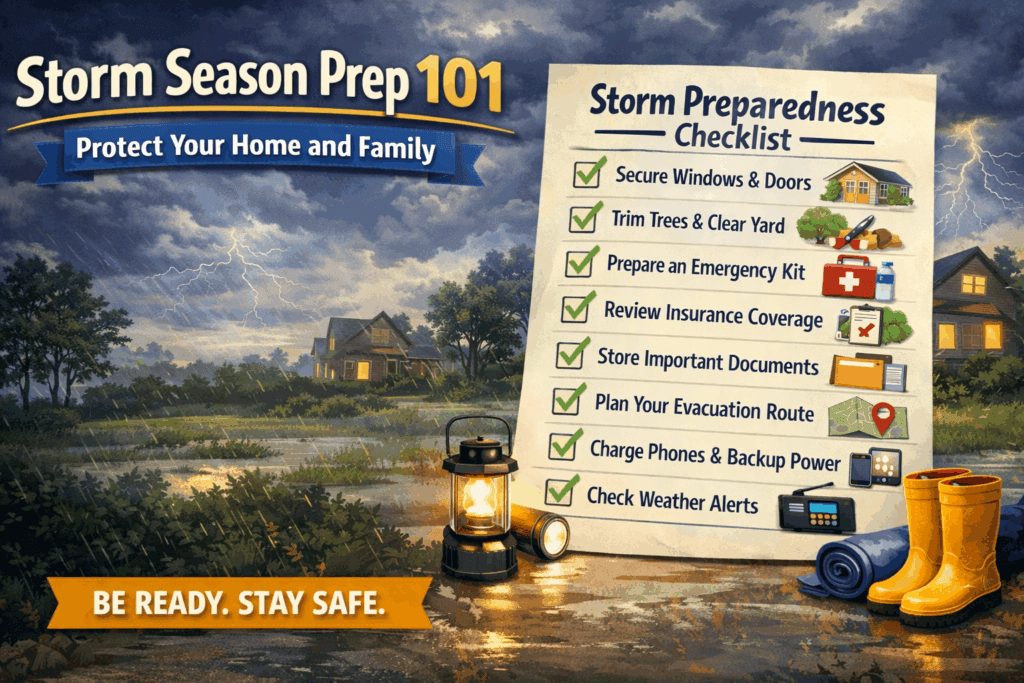 Spring Storm Season Tips Storm Season Prep 101: A Simple Checklist to Protect Your Home and ...